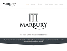 Tablet Screenshot of marburys.com